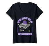 Womens I'm Not Old I'm Retro Video Game Console Print V-Neck T-Shirt