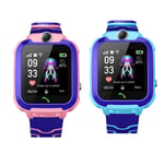 Barn GPS vattentät smartklocka med pekskärm och kamera: Pink