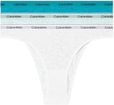 Calvin Klein Women Pack of 3 Brazilian Briefs with Lace, Multicolor (Cool Breeze/White/Icy Moon), M