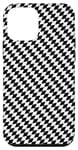 Coque pour iPhone 12 mini Black-White Modern Geometric Checkerboard Pattern