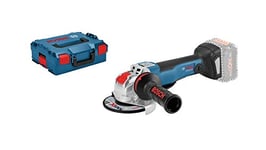 Bosch Professional 18V System GWX 18V-8 angle grinder (excluding batteries and charger, with X-LOCK holder, disc diameter: 125 mm, incl. protective guard and auxiliary handle, in carton)