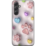 Samsung Galaxy S24 FE Transparent Mobilskal Fluffiga Tassar