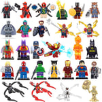 24 Pièces Les Avengers 4 Blocs De Construction Mini Briques Super Héros Hulk Ironman Figurines Compatible Avec Lego Jouets Pour Enfants