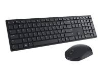 Dell Pro KM5221W - Sats med tangentbord och mus - trådlös - 2.4 GHz - QWERTY - ryska - svart - detaljhandel