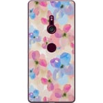 Sony Xperia XZ3 Transparent Mobilskal Blomsterprakt