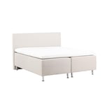 Venture Home Ramsäng Mesa 180 cm Bed 180*200 - Matte Silver / Beige Fabric Lino 02 30102-101