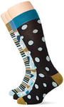 HS by Happy Socks Men's Hs Multi Stripe 3-pack Socks, Multicolour (Multicolour 730), 10-Jul UK