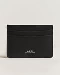 A.P.C. Calf Leather Card Holder Black
