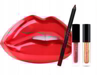 Huda Beauty Set Huda Beauty: Huda Beauty, Matte, Liquid Lipstick, 1.9 Ml *Miniature + Huda Beauty, Lip Liner, 1.2 G + Lip Strobe, Liquid Lipstick, 2 Ml *Miniature For Women