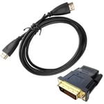 DVI-D 24+1 Pin to HDMI Adapter Monitor LCD Video Port Converter 1.5M 1080P Cable