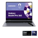 Samsung Galaxy Book4 360 Ordinateur portable 15.6'', Intel Evo Platform –Intel Core Ultra 7, 16Go RAM 512Go SSD Intel Graphics, Argent, clavier AZERTY FR
