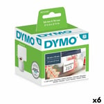 Ruller med etiketter Dymo S0722440 54 x 70 mm LabelWriter™ Hvid (6 enheder)