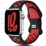 Gulemfy Compatible avec Apple Watch Bracelet - Sport Bracelet 44mm 42mm 45mm 46mm 49mm 38mm 40mm 41mm, Homme Femme Bracelet Silicone Respirant pour iWatch Series SE 10 9 8 7 6 5 4 3 2 1 Ultra