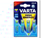 Varta High Energy Alkaliska Batterier AAA 4st