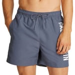 Calvin Klein Badbyxor Medium Swim Shorts Intense Power Grå polyester 4XL Herr