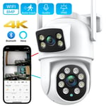 4K 8MP IP Camera Wireless WIFI CCTV FHD PTZ Smart Home Security System IR Cam UK