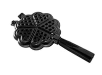 Nordic Ware Sweetheart Waffler, Cast-Aluminium Waffle Pan, Waffle Pan for Mini Waffles, Heart Shaped Waffles, Mini Waffle Maker - Black