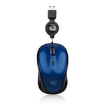 Adesso USB Retractable Mini Mouse Blue