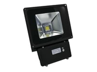 Synergy 21 Led Outdoor Object Spotlight 80W Black Housing Cool White V2