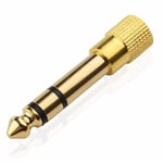 Nordax Trading 3.5mm Socket to 6.35mm Jack Plug Audio Stereo Adaptor Gold Premium Quality 6.3mm 1/4 inch Headphone Adapter…