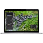 MacBook Pro Retina 15" Core i7 2,6 Ghz 16 Go 256 Go SSD Silver (2013) - Nytt batteri - Renoverad - Mycket bra skick - Refurbished Grade B - Swedish k