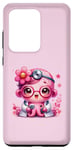 Coque pour Galaxy S20 Ultra Fond rose avec jolie pieuvre Docteur en rose