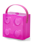 LEGO STORAGE Lego Box W. Handle Translucent Violet Rosa