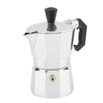 BYARSS Espresso Coffee Maker,30mL 1 Cup Aluminum Italian Type Moka Pot Espresso Coffee Maker Stove Home Office Use