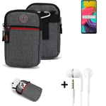 Belt bag + headphones for Samsung Galaxy M53 5G Phone case