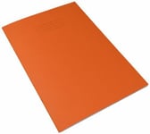 RHINO VEX677-705-6 A4 7mm Squares 64 Page Exercise Book - Orange (Pack of 10)