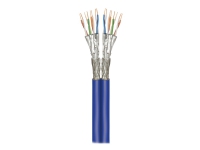 goobay - Samlet kabel - 100 m - SFTP, PiMF - CAT 7a+ - solid - blå