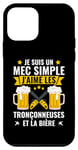 Coque pour iPhone 12 mini Tronçonneuse Forestière J'aime Les Tronçonneuses Et La Bière