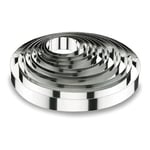Lacor 68514 Emporte-Pièces Cercle à Tarte Ronde 14 x 4,5 cm 18 / 10, Argenté