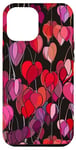Coque pour iPhone 12 Pro Max Coeurs saignants Fleurs Floral à motifs Art original