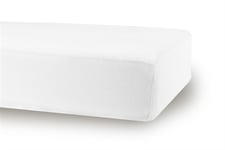 Formsydda lakan 70x160 cm - Vitt jerseylakan till barnsäng