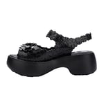 melissa Femme Blossom + Viktor and Rolf Sandale cale, Noir, 38 EU