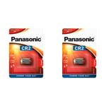 2 x Genuine Panasonic CR2 3v Lithium Batteries Fits Nash Siren R3 S5R ALARM 