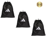 Adidas Unisex Tiro League  Gym Sack Drawstring Sports Lightweight Logo Zip Bag