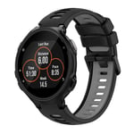 Garmin Forerunner 735 / 735XT  klockarmband i silikon - Svart, Grå