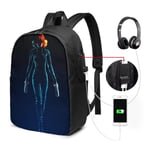 Lawenp Black Widow Classic Roles Laptop Backpack- with USB Charging Port/Stylish Casual Waterproof Backpacks Fits Most 17/15.6 Inch Laptops and Tablets/for Work Travel School
