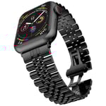 Rostfritt stål armband Apple Watch Series 4-6 44mm Svart