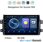 Art Jian GPS Navigation Sat nav dsp, for Suzuki SX4 2006-2013 Multimedia Player Mirror Link Control Steering Wheel Bluetooth Hands-Free Calls