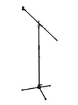 OMNITRONIC Microphone Tripod with Boom, PRO bk, Omnitronic Mikrofon stativ med bom, PRO Svart