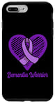 Coque pour iPhone 7 Plus/8 Plus Dementia Warrior Wear Ruban et cœur violets