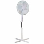 Daewoo Floor Standing Pedestal Fan 16" Oscillating Electric 3 Speed Cooling