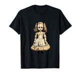 Vintage Creepy Horror Doll Supernatural Goth Haunted Doll T-Shirt