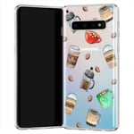 Lex Altern Phone Case Comatible with Samsung S21 Plus S20 Ultra A71 5G A10e Note 20 A11 Cup Sweet Morning Coffee Flexible Print Lightweight Pattern Phone Design Cappuccino Soft Clear TPU Aroma uk1075