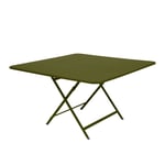 Fermob - Caractère folding table 128x128 cm, Pesto - Matbord utomhus - Studio Fermob - Grön - Metall