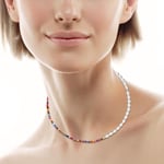 Bohemian Pearl Choker Necklace For Women Handmade Colourful Seed Beads Chok GSA