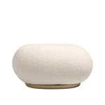Gubi - Pacha Ottoman Full Upholstered, Pearl Gold, Cat 5 Dedar Karakorum 001 Ivory - Sittpuffar - Pierre Paulin - Guld - MDF/Trä/Textilmaterial/Skum